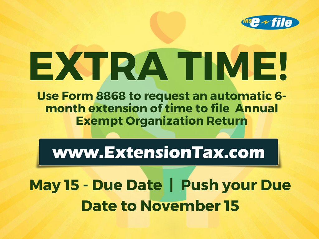 Extension of time for exempt organisations