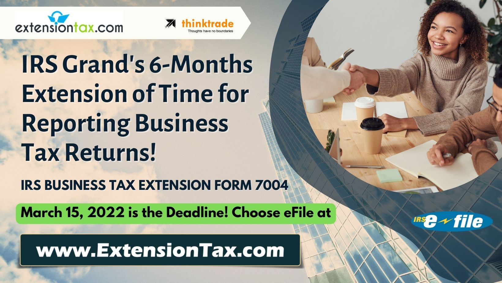 Form 7004 Business Tax Extension Due This March 15